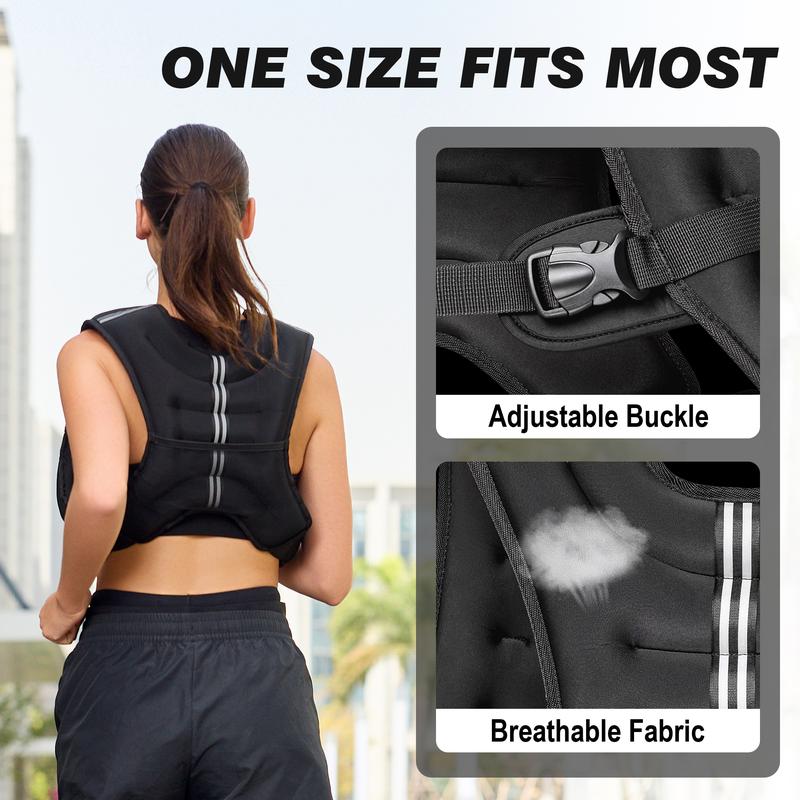 LEKARO Weighted Vest (6–30lb) | Adjustable Fitness Training Vest