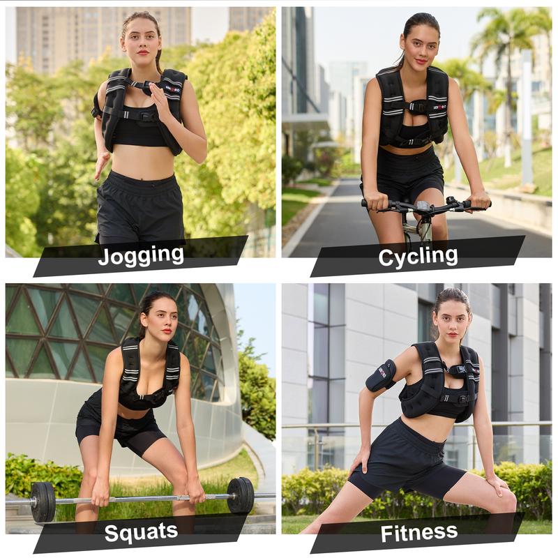 LEKARO Weighted Vest (6–30lb) | Adjustable Fitness Training Vest